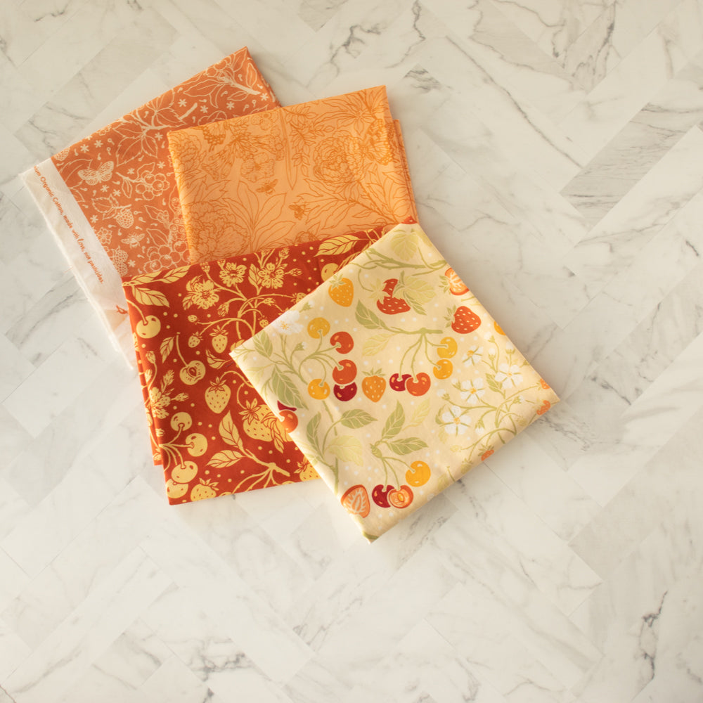Bountiful Peonies Poplin in Tonal Peach