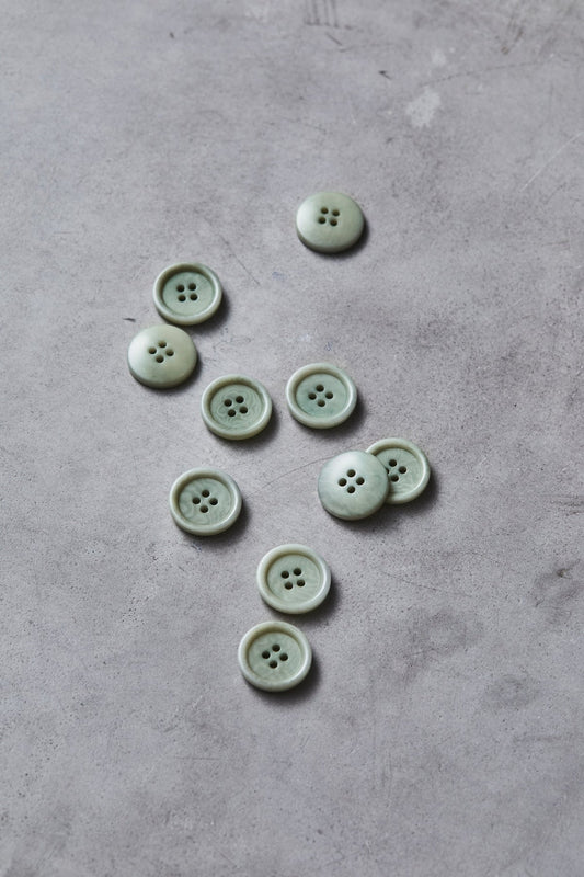 MeetMILK® Corozo Dish Button in Soft Mint (20mm)