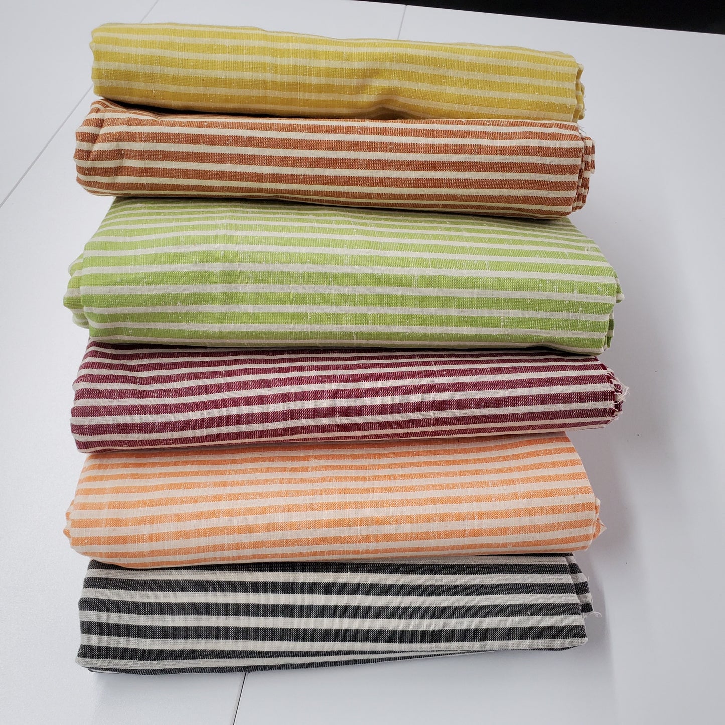 Matka Peace Silk/Cotton in Caramel Stripe