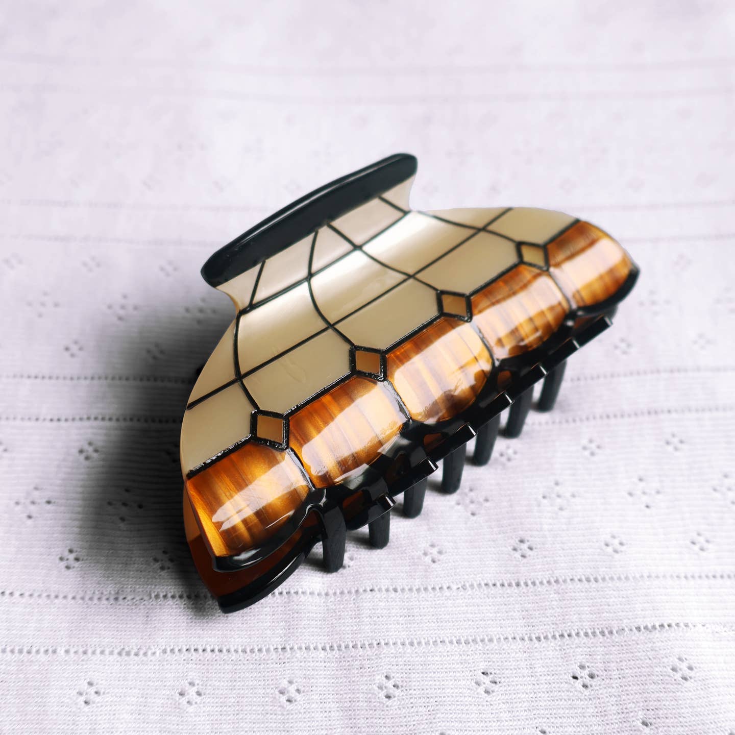 Hey Ricochet Geometric Lamp Claw Hair Clip
