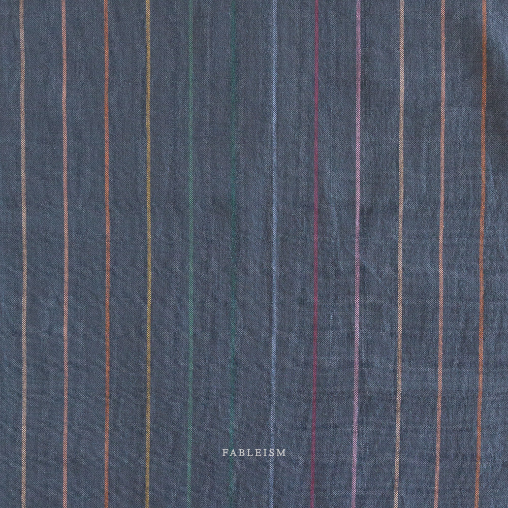 Fableism Lucky Loom Skinny Stripe in Dark Rainbow