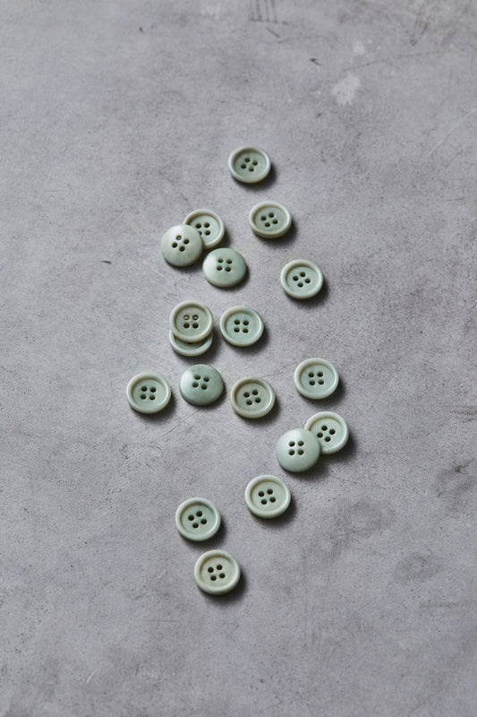 MeetMILK® Corozo Dish Button in Soft Mint (15mm)