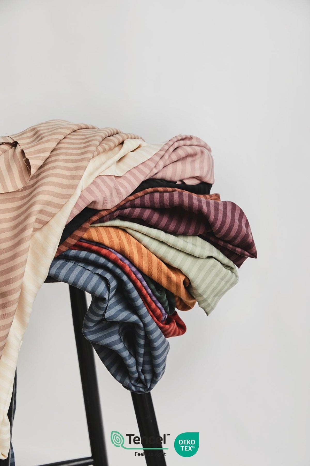 Two-Tone Stripe Twill Tencel in Mustard