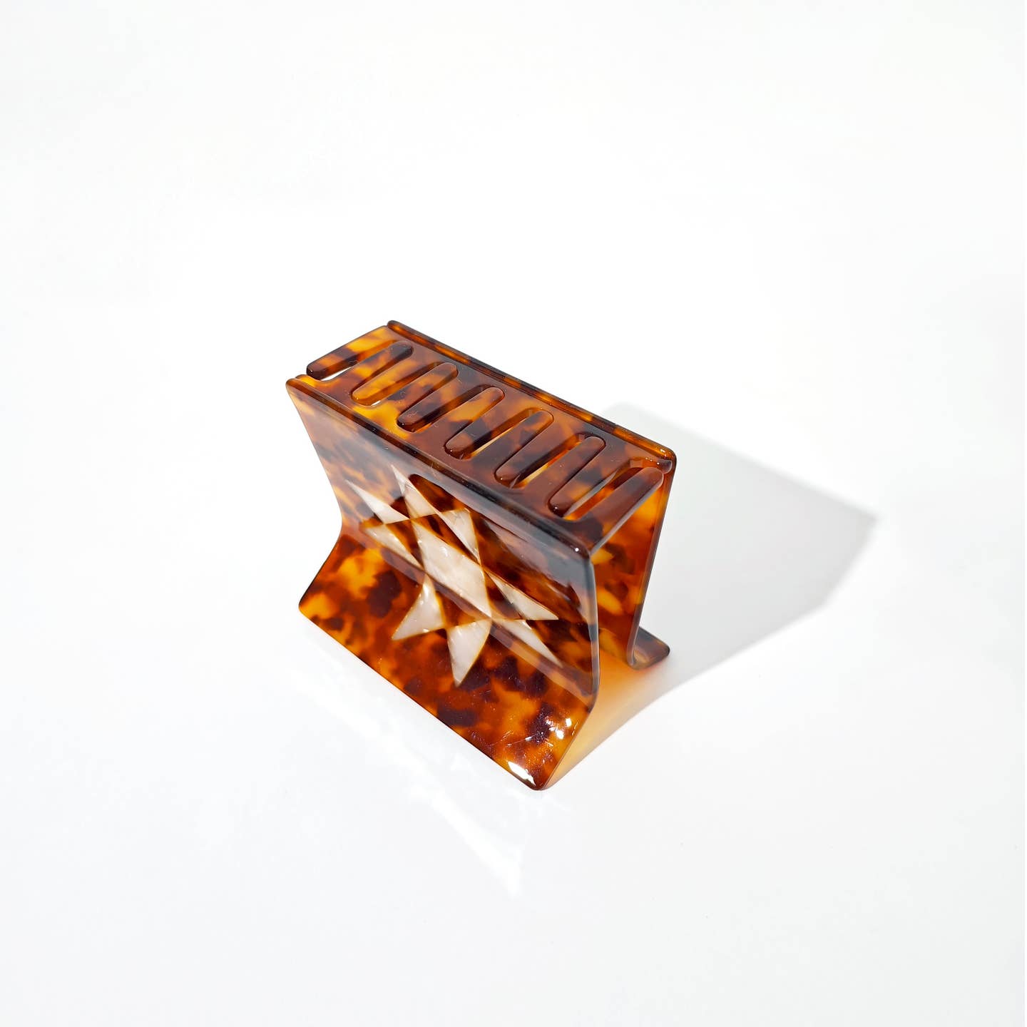 Hey Ricochet Tortoise Shell Quilt Claw Hair Clip