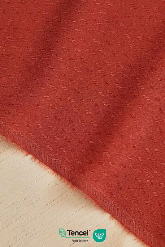 Light Diamond Jacquard Tencel in Cider
