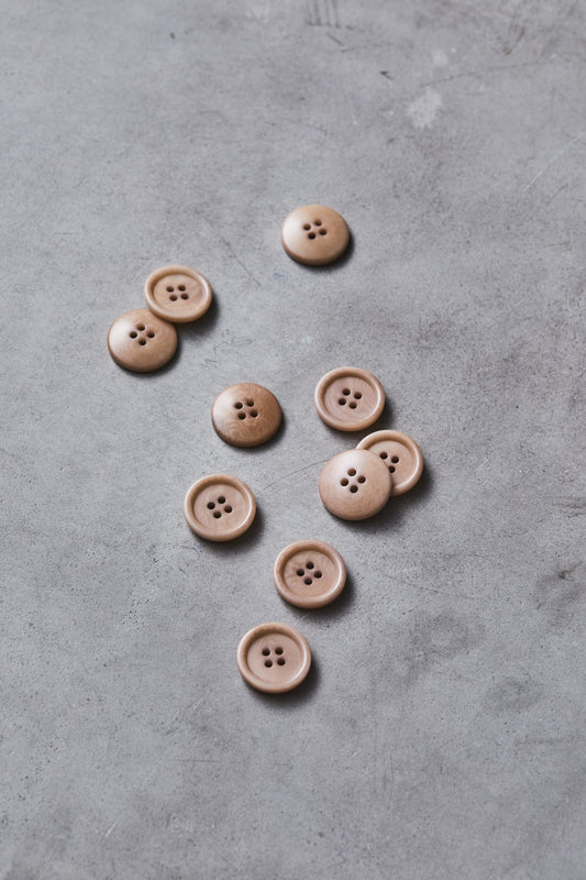 MeetMILK® Corozo Dish Button in Warm Sand (20mm)