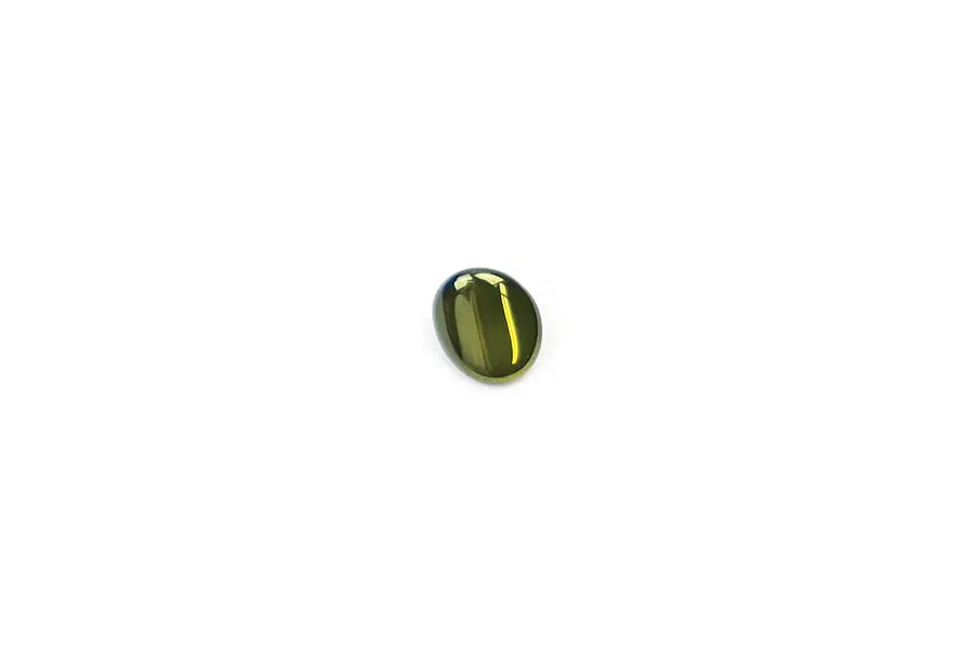 Emerald Glass Oval Shank Button (11mm)