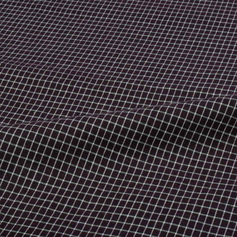 Brown Microcheck Handwoven Cotton