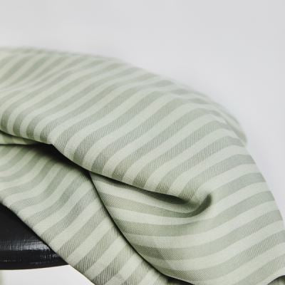 Two-Tone Stripe Twill Tencel in Soft Mint