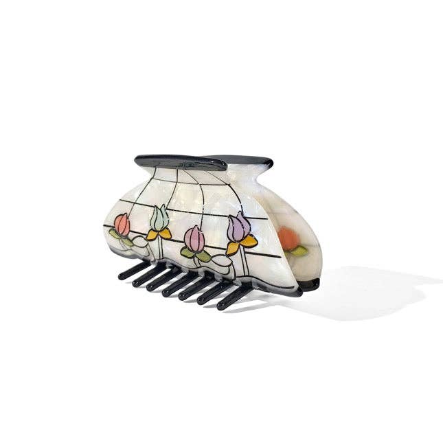 Hey Ricochet Flower Garden Lamp Claw Hair Clip