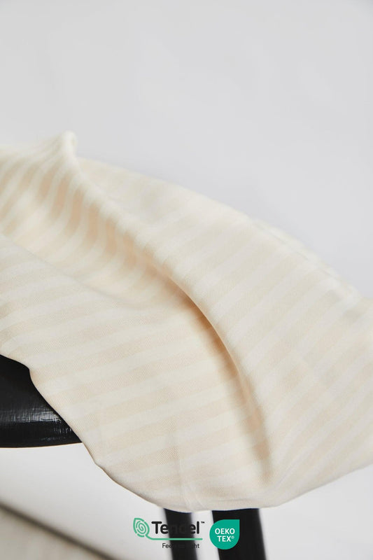 Two-Tone Stripe Twill Tencel in Shell