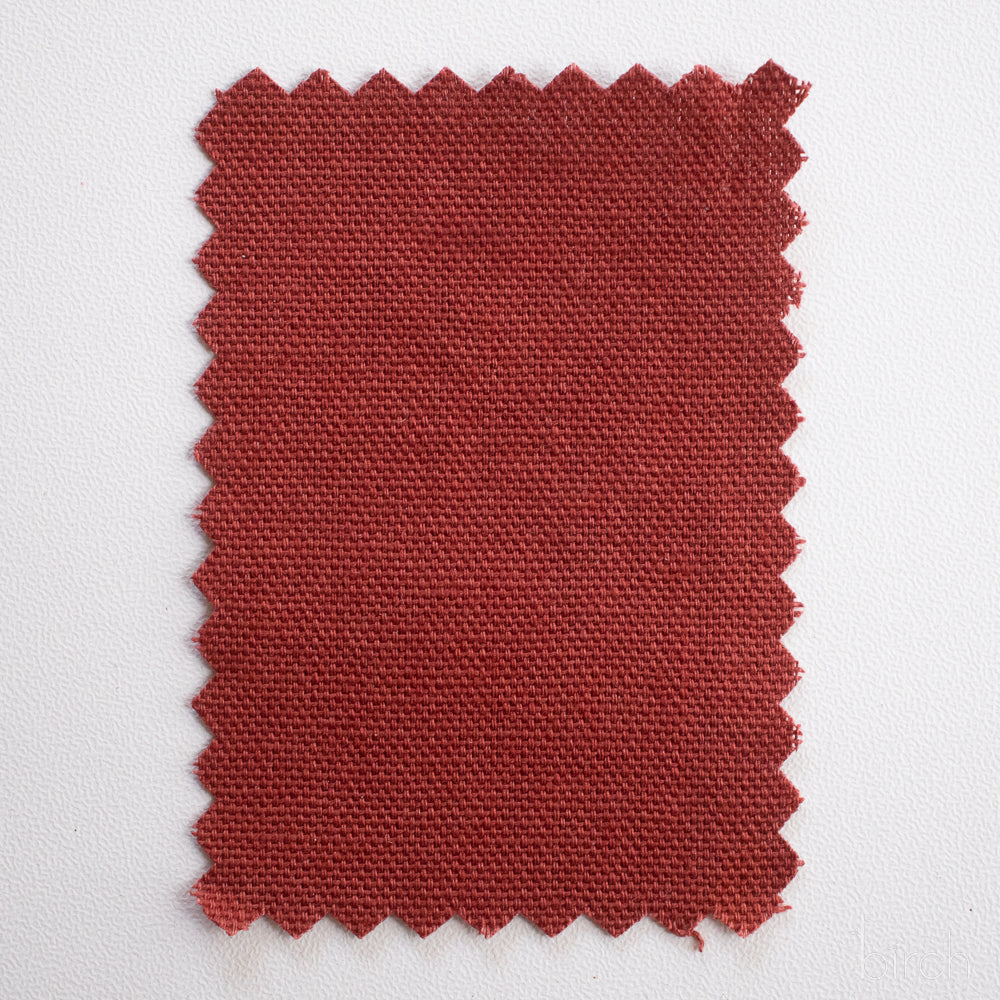Birch Fabrics Organic Cotton Canvas in Rouge
