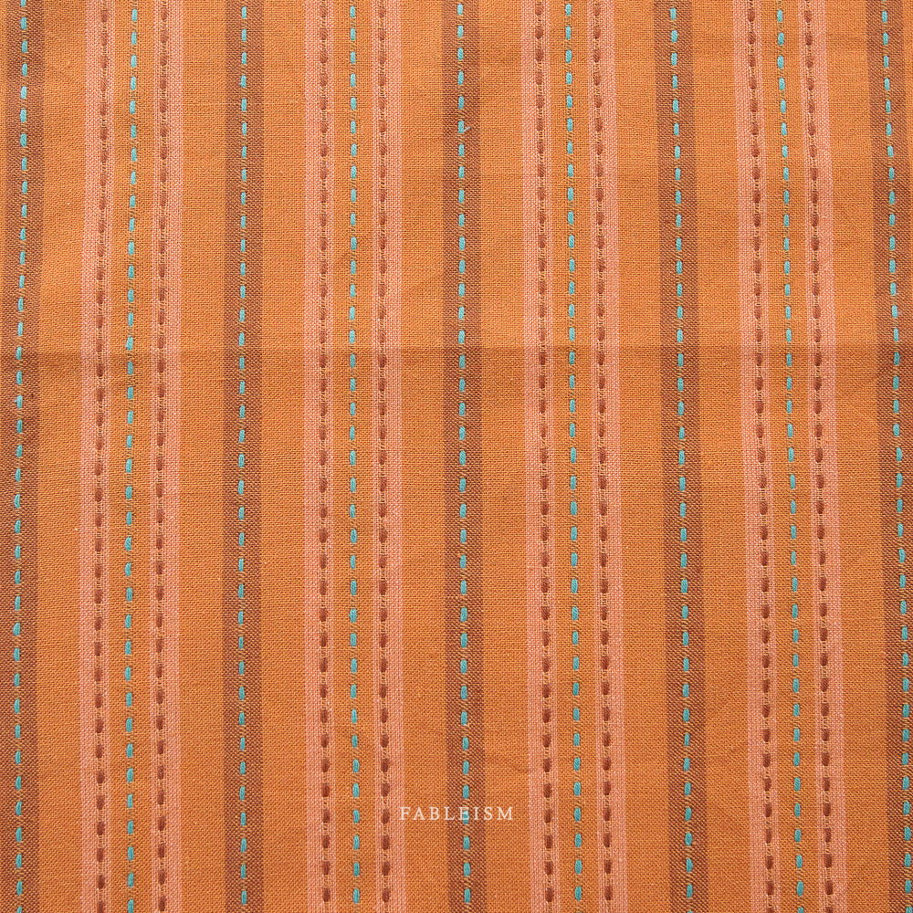 Canyon Springs Stitch Stripe in Rust