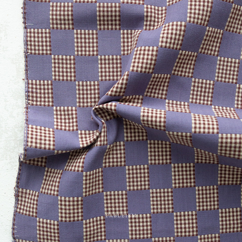 28" remnant Canyon Springs Doublecloth Checkers in Iris