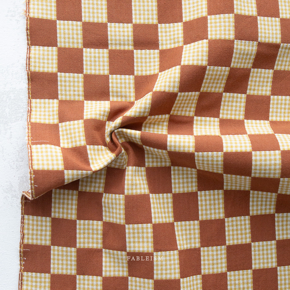 Canyon Springs Doublecloth Checkers in Umber