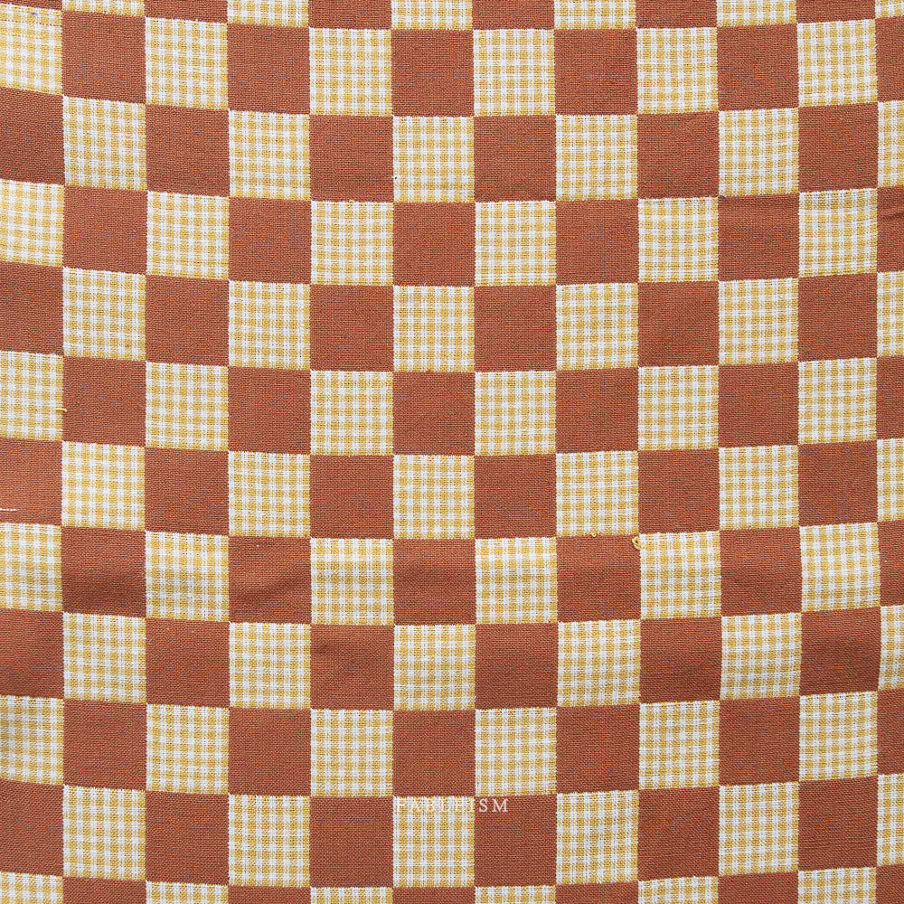 Canyon Springs Doublecloth Checkers in Umber