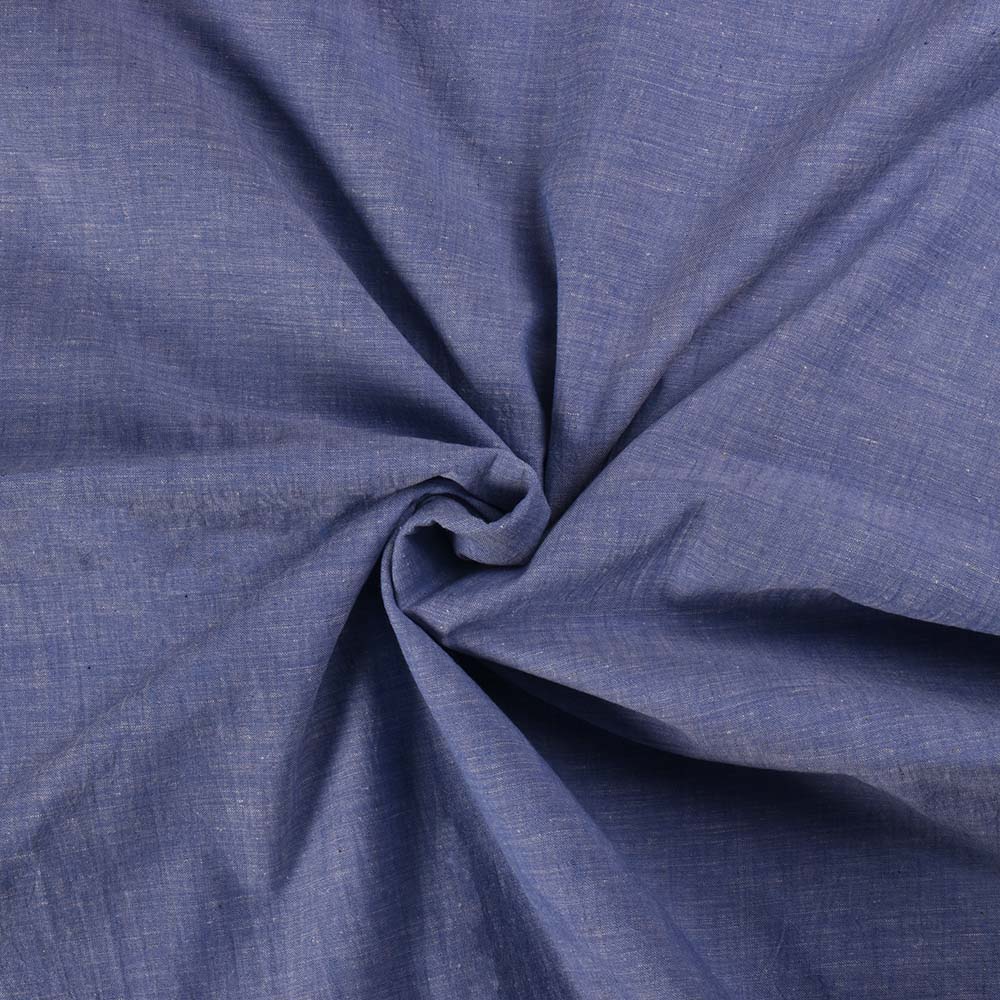 Blue Denim Chambray Handwoven Khadi Cotton