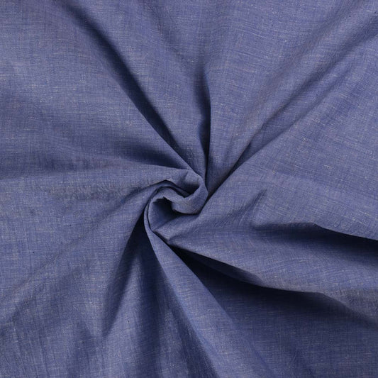 Blue Denim Chambray Handwoven Khadi Cotton