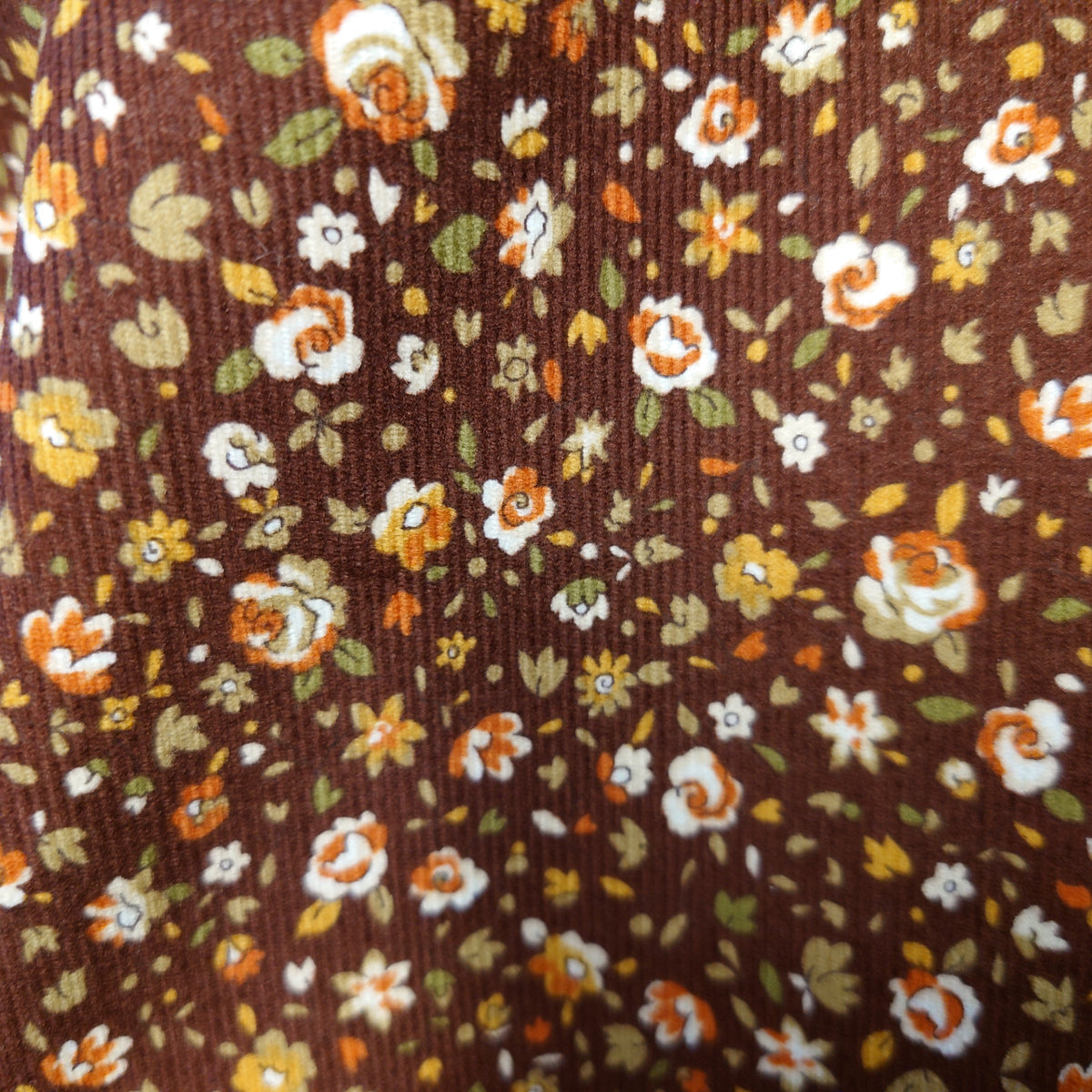 Hokkoh Autumn Rose Cotton Pinwale Cotton Corduroy in Chestnut