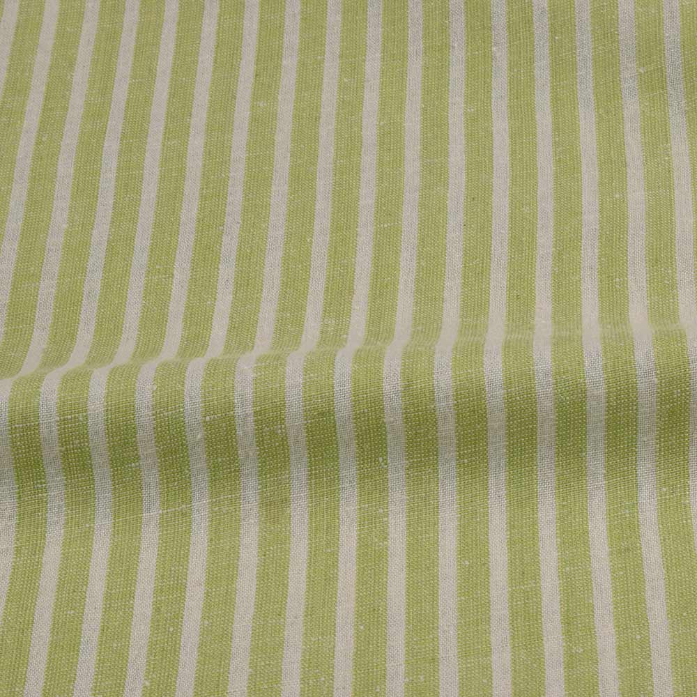 Matka Peace Silk/Cotton in Lime Stripe