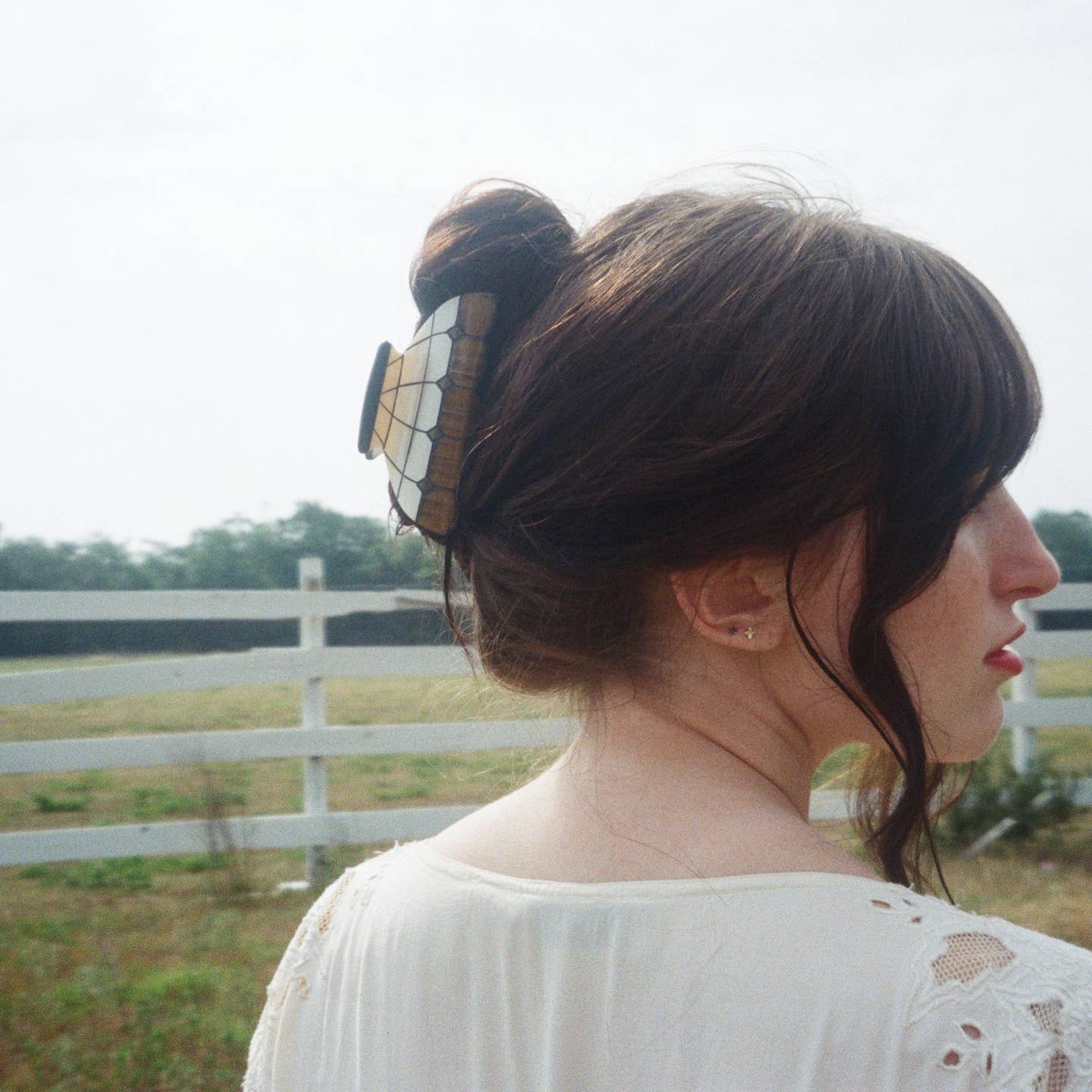 Hey Ricochet Geometric Lamp Claw Hair Clip