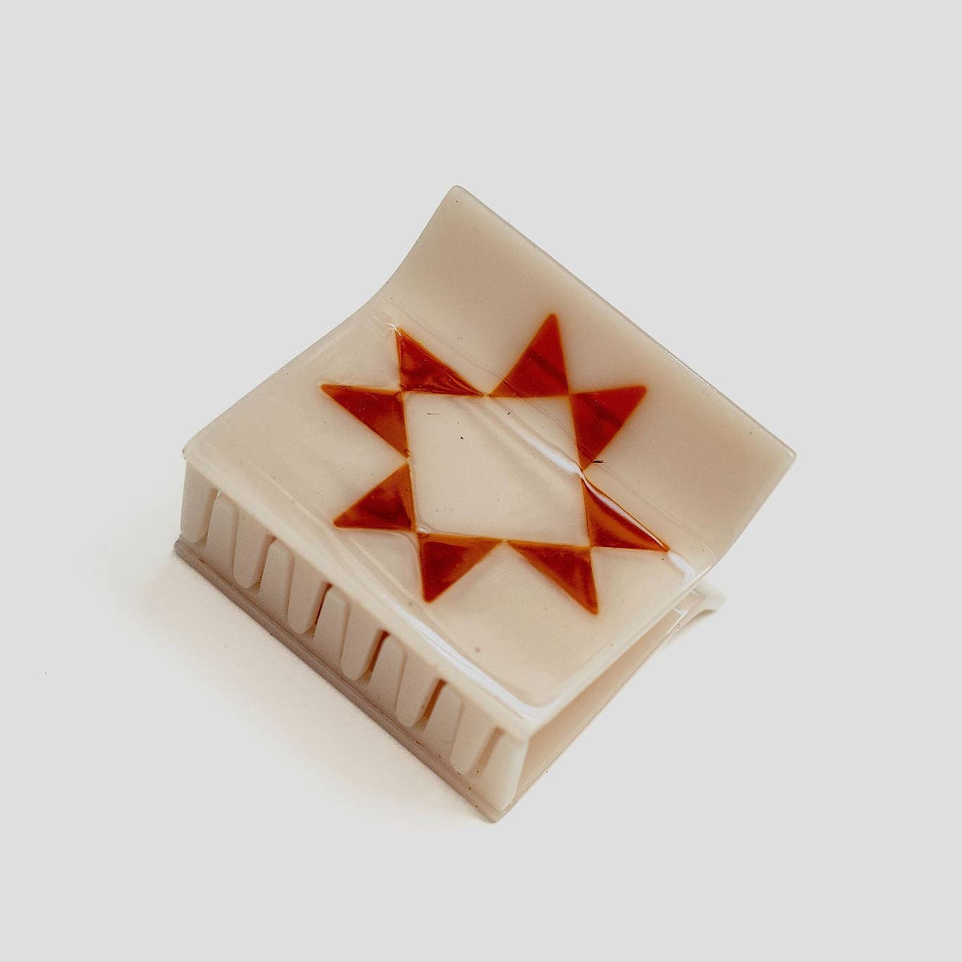 Hey Ricochet Cinnamon Quilt Claw Hair Clip