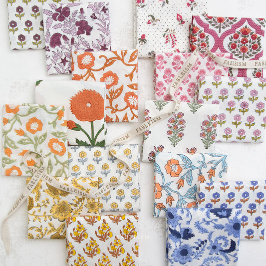 Fableism Indian Block Prints: Cottage Fat Quarter Bundle