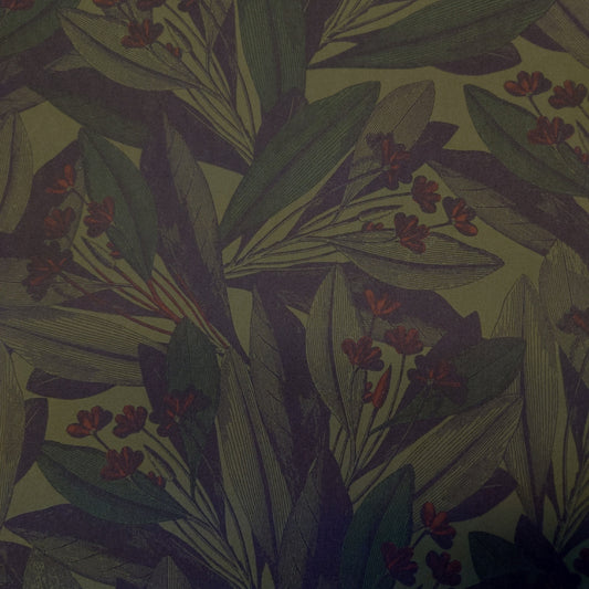 Overdyed Botanical Print Japanese Cotton Broadcloth