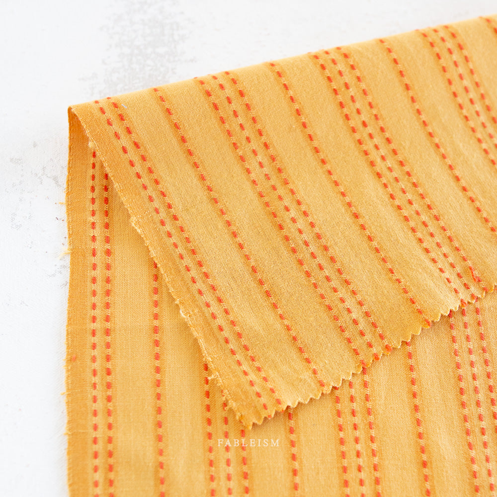 Fableism Lucky Loom Stitch Stripe in Turmeric