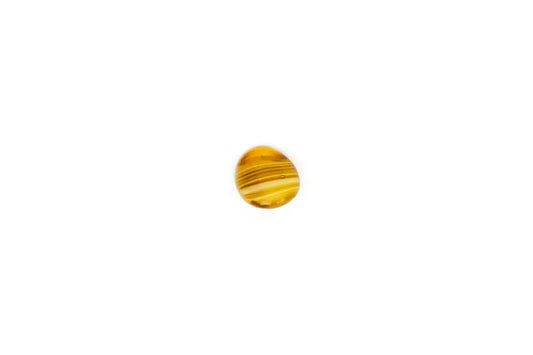 Amber Glass Oval Shank Button (11mm)