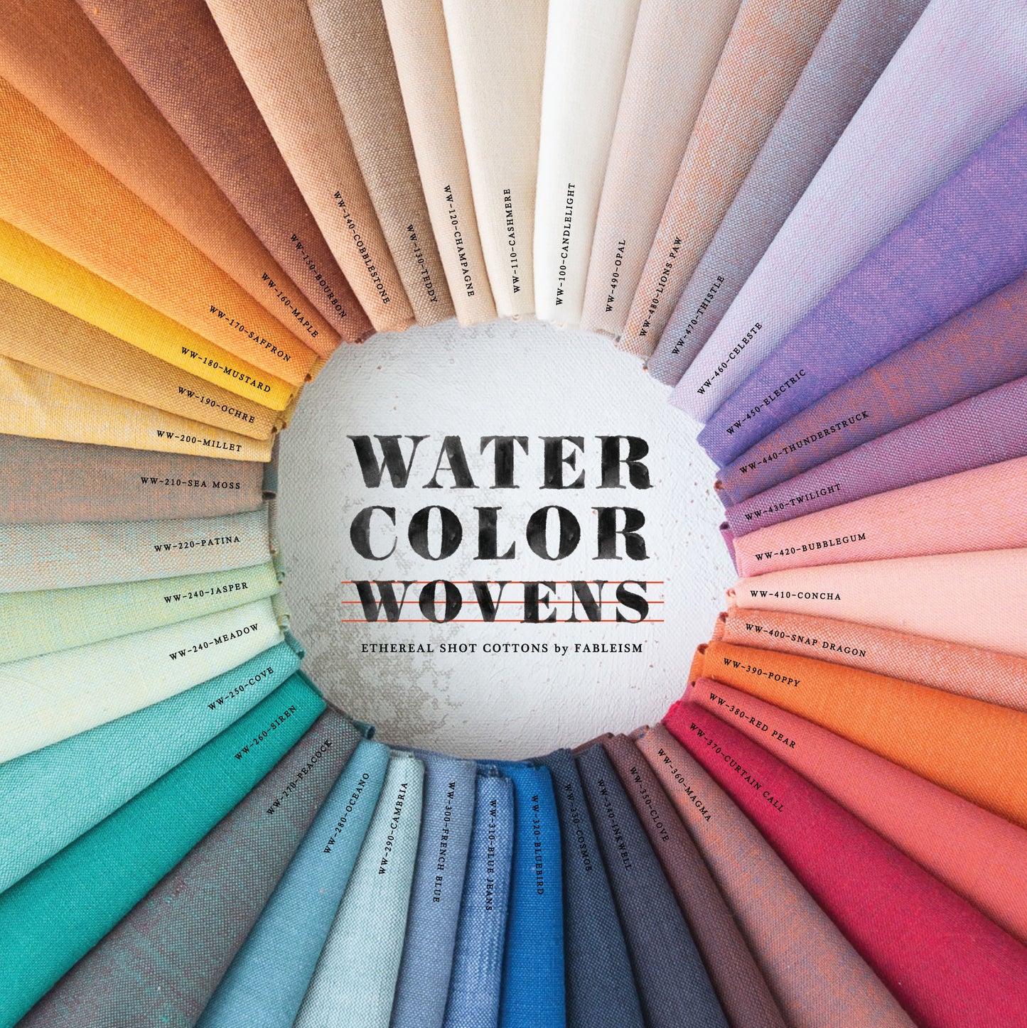 Fableism Watercolor Wovens Charm Pack