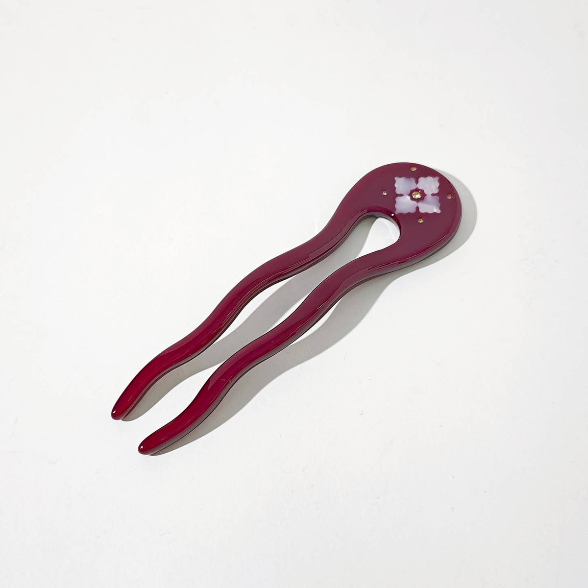 Hey Ricochet Illuminated French Pin in Burgundy