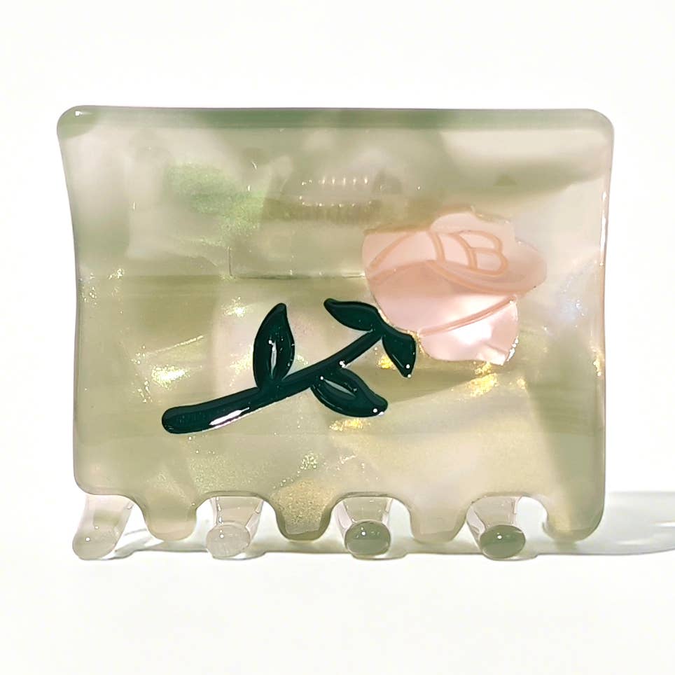Hey Ricochet Rosarium Mini Claw Clip