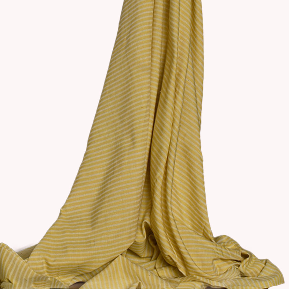 Matka Peace Silk/Cotton in Lemon Stripe