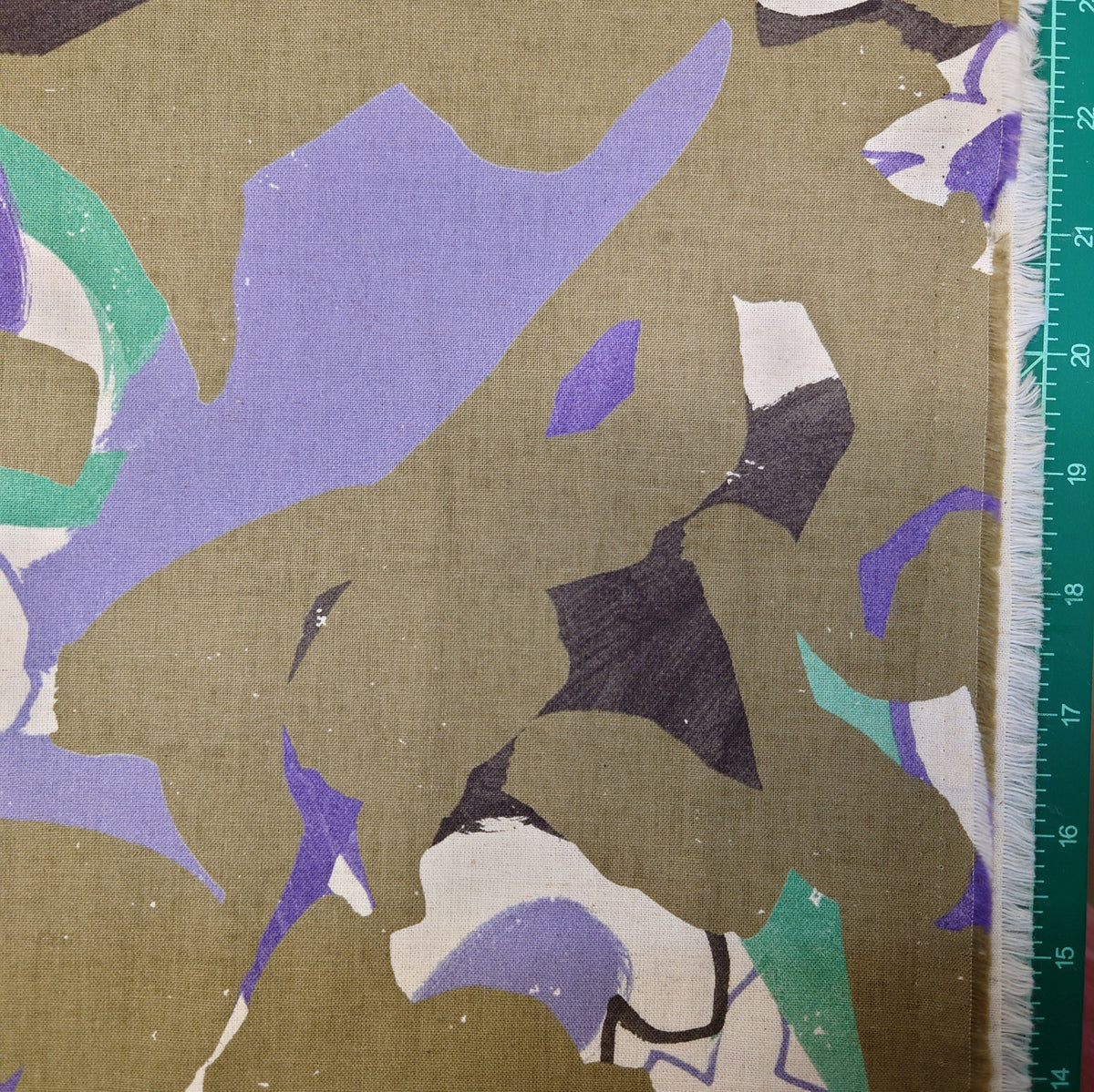 Hokkoh Abstract Print Japanese Cotton Linen Sheeting