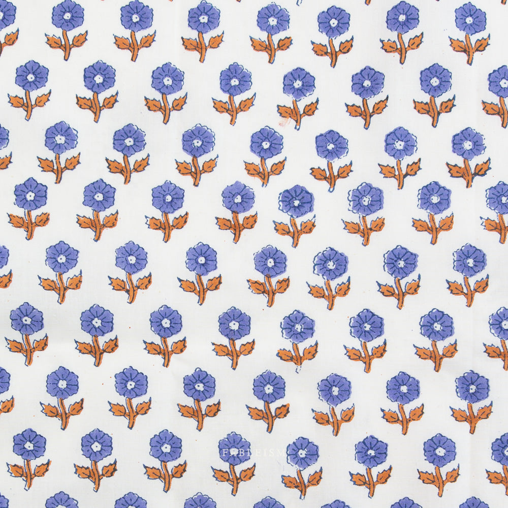 Fableism Indian Block Prints: Flowerling in Violet