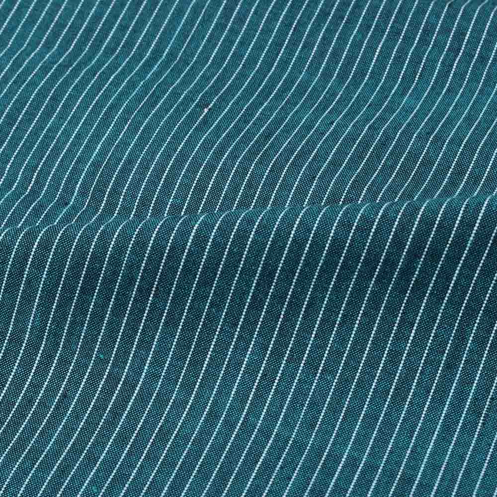 Ocean Blue Pinstripe Handwoven Cotton