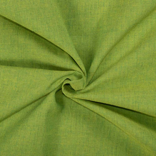 Spring Green Chambray Handwoven Khadi Cotton