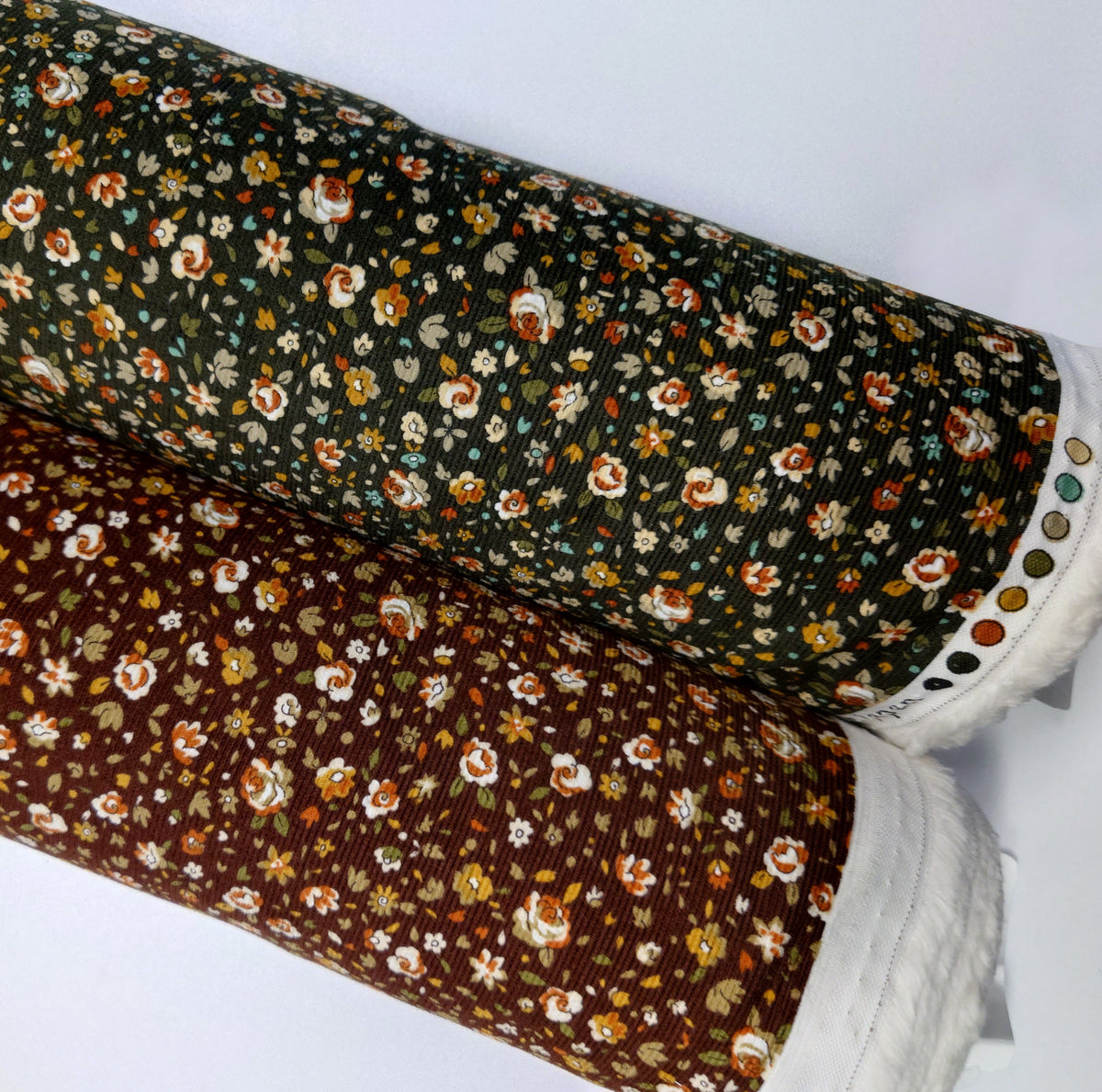 Hokkoh Autumn Rose Cotton Pinwale Cotton Corduroy in Chestnut