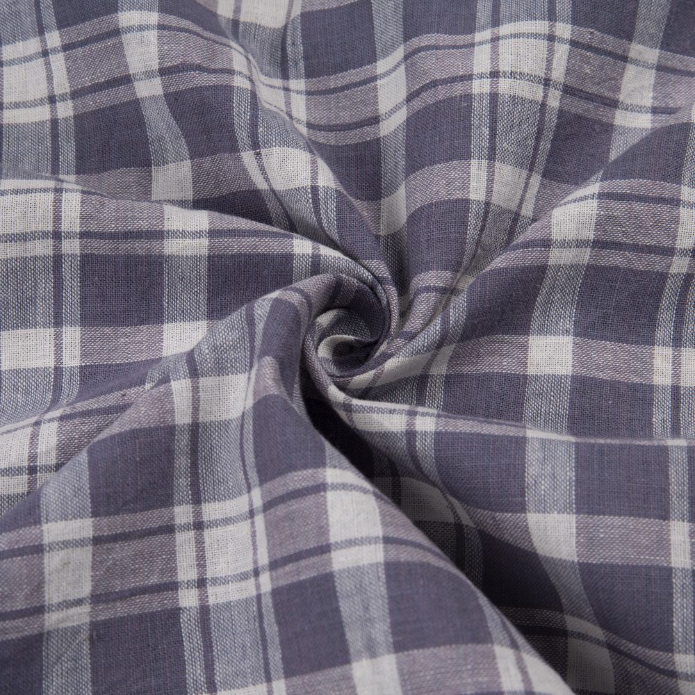 Dusty Purple Check Handwoven Cotton
