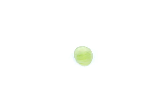 Light Green Glass Oval Shank Button (11mm)