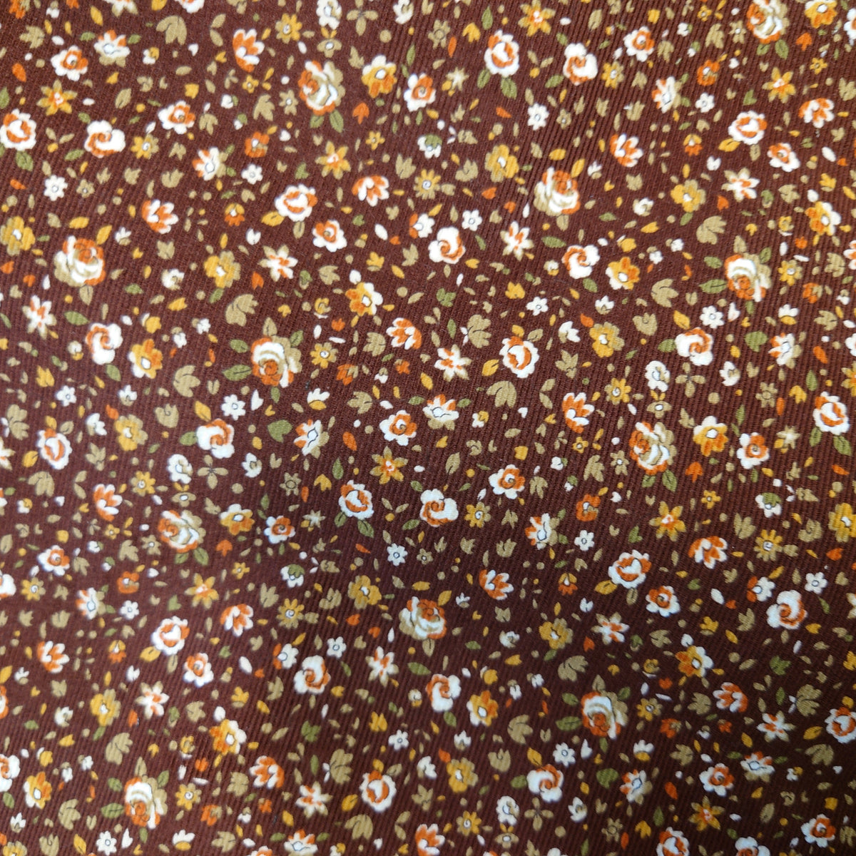 Hokkoh Autumn Rose Cotton Pinwale Cotton Corduroy in Chestnut
