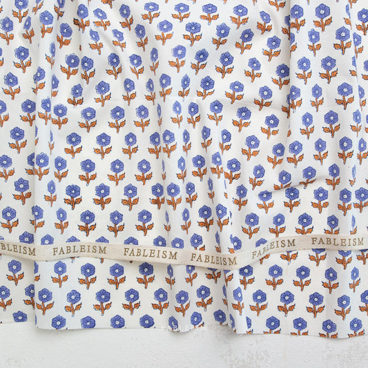 Fableism Indian Block Prints: Flowerling in Violet