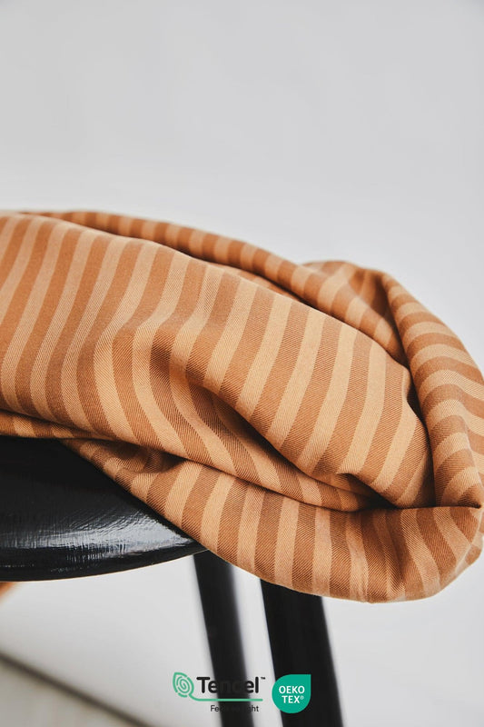 Two-Tone Stripe Twill Tencel in Mustard