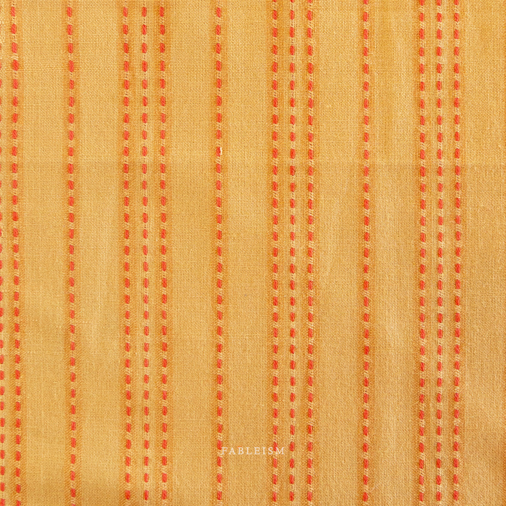 Fableism Lucky Loom Stitch Stripe in Turmeric
