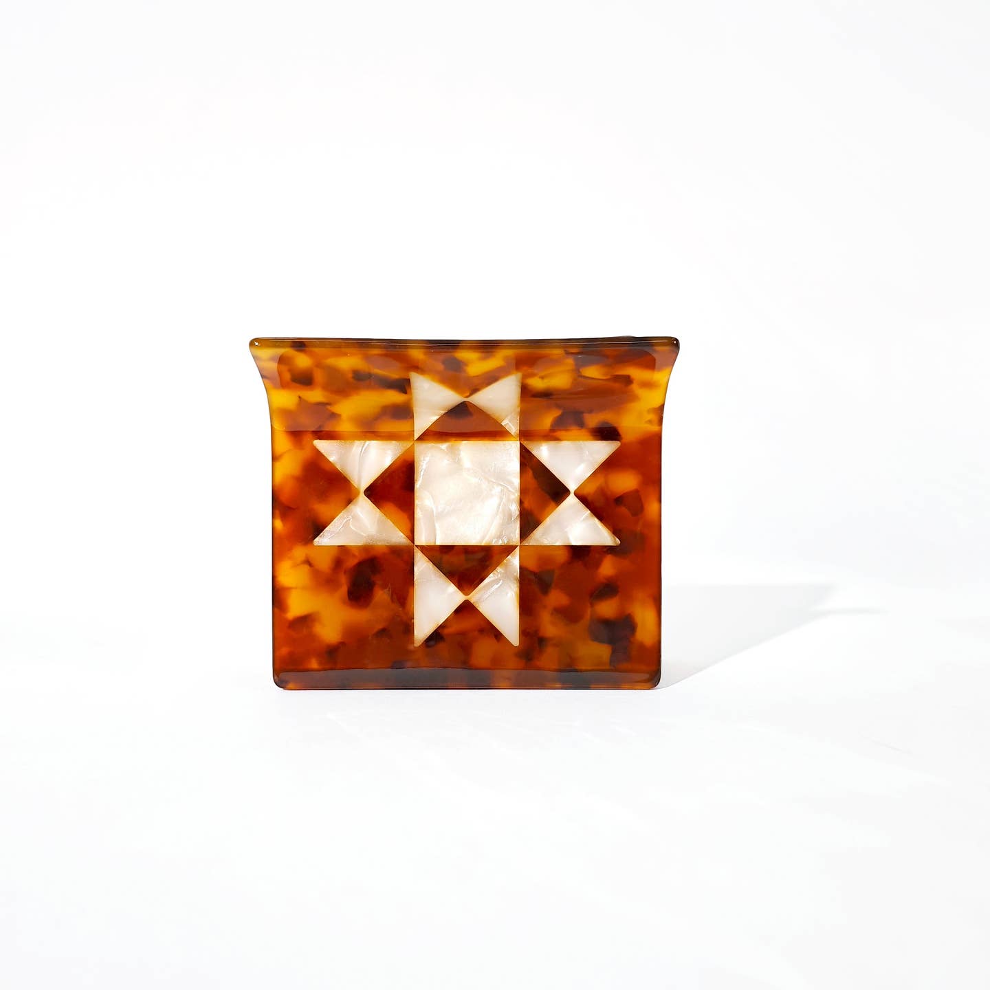 Hey Ricochet Tortoise Shell Quilt Claw Hair Clip