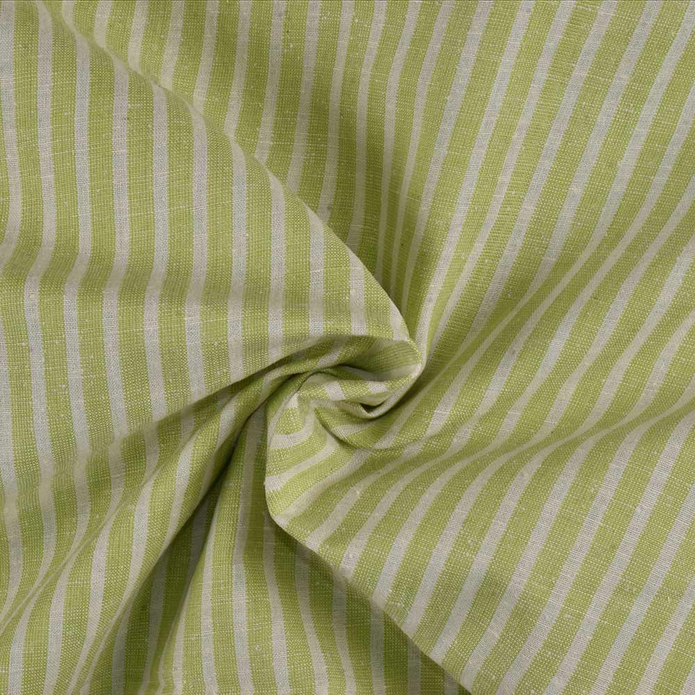 Matka Peace Silk/Cotton in Lime Stripe