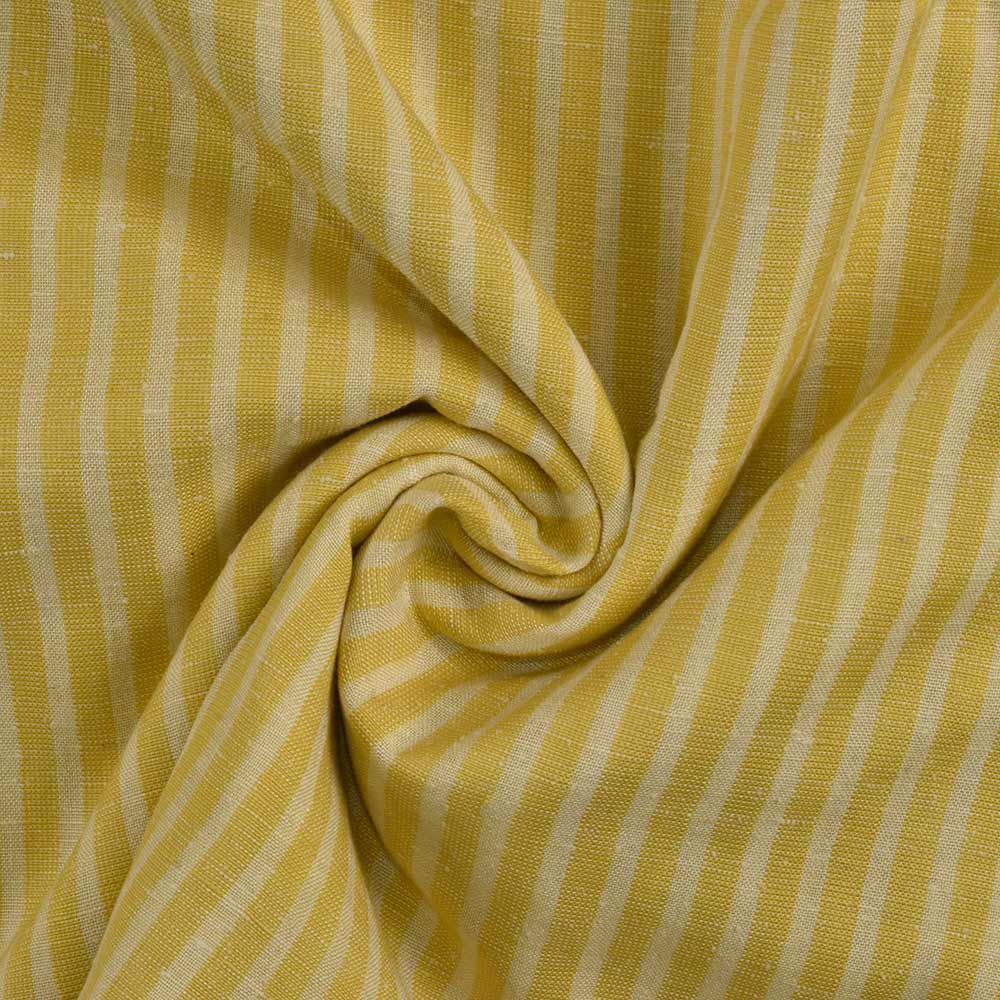 Matka Peace Silk/Cotton in Lemon Stripe
